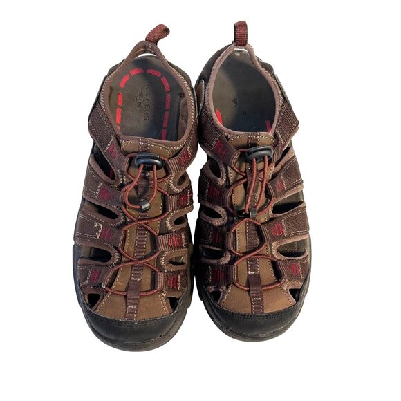 Dockers Sandals Mens 9M Brown Outdoor Hiking Fisherman Adjustable Toggle Closure - Picture 1 of 10